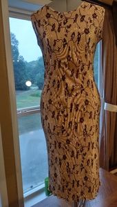 (2920) Diamond's plus size Dress, Tan/brown, Stretchy size , Plus  size